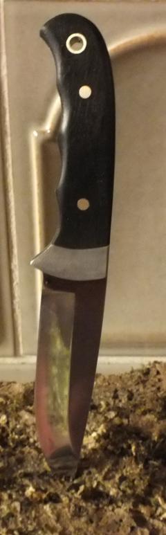 Messer mit Ebenholz Griff: Grossbild